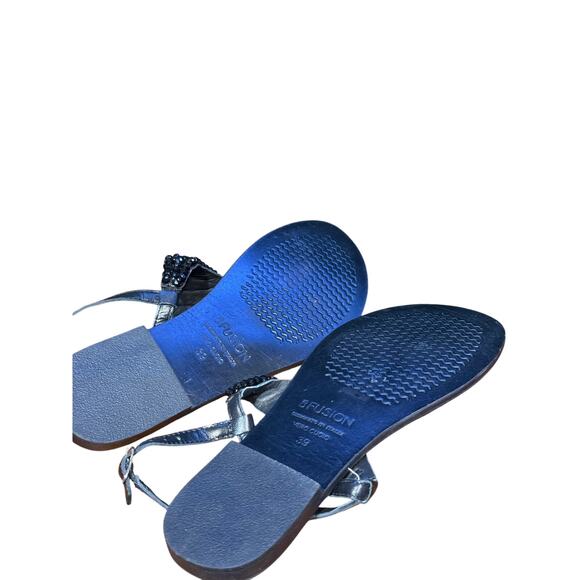 CB fusion leather thong sandals size 39 Euro- US 8.5 - Picture 4 of 6